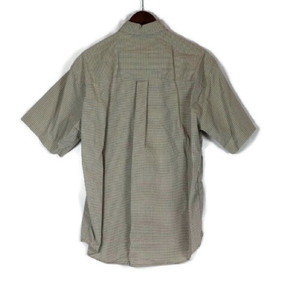 Haggar Plaid Dress Shirt Button Down Short Sleeve - Picture 6 of 6